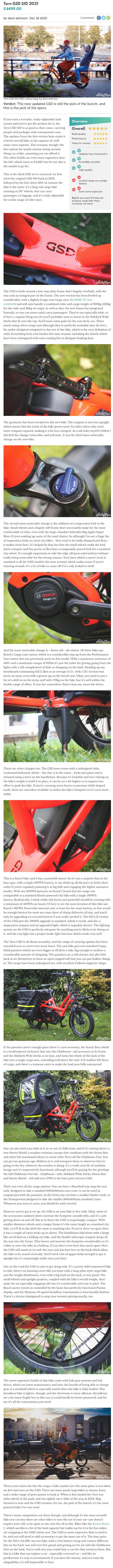 Tern GSD S10 2021