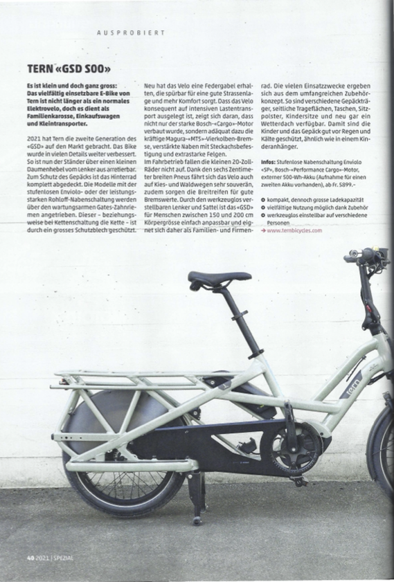 Tern GSD S00 ausprobiert - Velojournal