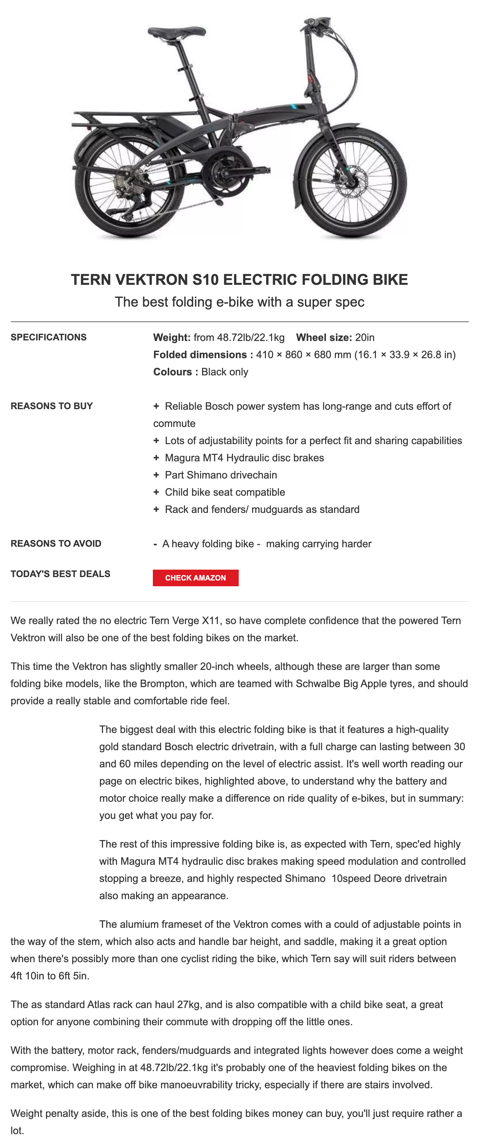 The best folding bikes reviewed and rated - Vektron - Cycling Weekly