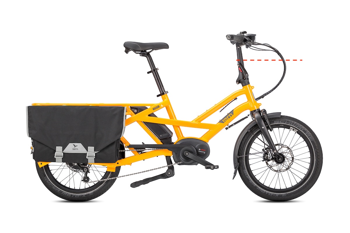 Cable strap placement on GSD Gen 1 cargo bike with Physis Handlepost