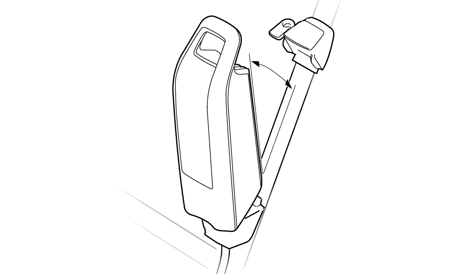 Inspecting battery and mount