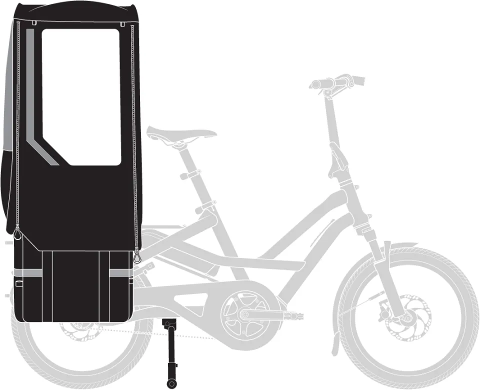 clubhouse fort mini passenger cabin for tern cargo ebikes