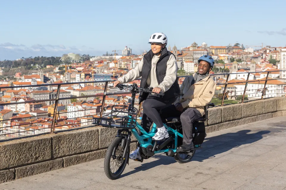 Tern GSD cargo ebike is designed to be easily ridden—even by those who are on the petite side. 